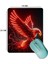 Sonictouch Kırmızı Neon Kartal Pürüzsüz Yüzey Kaymaz Taban Dikişsiz Kenar Gamer Oyuncu Mouse Pad 19X23CM 2