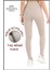 Kadın Kışlık Içi Polarlı Taş Rengi Yüksek Bel Toparlayıcı Tayt Curve High Waist Fleece Winter 11024 3