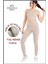 Kadın Kışlık Içi Polarlı Taş Rengi Yüksek Bel Toparlayıcı Tayt Curve High Waist Fleece Winter 11024 5