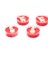 Yılbaşı 4lü Spice Orange Kokulu Kırmızı Kardanadam ve Geyik Temalı Tealight Mum Seti 1