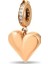 0,08ct Pırlanta Taşlı Kalp Charm - 14 Ayar Rose Altın - S'charm 1