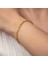 Gümüş Gold İkili Burgu Kadın Bilezik SL8020 2