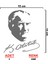 Atatürk İmza Sticker - Atatürk Sticker - Oto Sticker - Araba Sticker - Araç Sticker 2