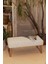 Bliss Krem Kabartma Dokulu Bench 42 x 91 x H 42 cm 4283 1