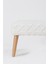 Bliss Krem Kabartma Dokulu Bench 42 x 91 x H 42 cm 4283 4