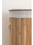 Meander Yuvarlak Bambu Çamaşır Sepeti 35X61 55LT 5113 5