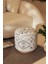 Bliss Gri Etnik Desenli Krem Puf 45 x H 42 cm 4280 1