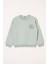 Yazı Baskılı Mint Renk Kız Çocuk Sweat 1