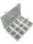 3 Adet - 12 Bölmeli Kolye, Yüzük, Takı Düzenleyici Organizer Plastik Şeffaf Kutu 13 x 19 x 3.5 cm 1