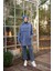 Kapşonlu Kanguru Cepli Sweat-Pantolon Ikili Eşofman Spor Takımı - 71214.006 - Indigo 1