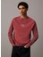Bisiklet Yaka Regular Fit Nakışlı Bordo Erkek Kazak J30J325671VAI Monologo Sweater 1