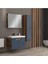 Trend 80 cm Barok-Matt Antrasit Banyo Dolap Takım 2