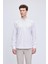 Kahverengi Comfort Fit Çizgili Pamuklu Düğmeli Yaka Uzun Kollu Casual Gömlek 1