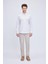 Kahverengi Comfort Fit Çizgili Pamuklu Düğmeli Yaka Uzun Kollu Casual Gömlek 2