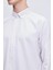 Kahverengi Comfort Fit Çizgili Pamuklu Düğmeli Yaka Uzun Kollu Casual Gömlek 4