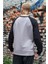 Erkek Reglan Kol Rahat Kesim Bisiklet Yaka Sweatshirt Siyah Antrasit Düz Basic 2