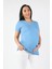 Hamile Mommy Love Tişört Mavi Baskılı 3