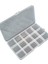 3 Adet - 15 Bölmeli Kolye, Yüzük, Takı Düzenleyici Organizer Plastik Şeffaf Kutu 10 x 17 x 2 cm 1