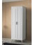 Ücretsiz Montaj - %100 MDF Sport 2 Kapaklı Beyaz Gardırop - MDF Dolap - Elbise Dolabı 1