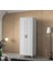 Ücretsiz Montaj - %100 MDF Sport 2 Kapaklı Beyaz Gardırop - MDF Dolap - Elbise Dolabı 2