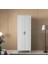 Ücretsiz Montaj - %100 MDF Sport 2 Kapaklı Beyaz Gardırop - MDF Dolap - Elbise Dolabı 3