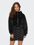 Onlvenıce Faux Fur Hood Bomber Siyah Kadın Mont 15322127 1