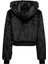 Onlvenıce Faux Fur Hood Bomber Siyah Kadın Mont 15322127 4