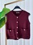 Asel Fashion Premium Muadil Bordo Triko Yelek Bordo 3