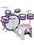 RKD-08PK 2-5 Yaş Çocuklar İçin Oyuncak Bateri Seti Eğitici Müzik Aleti Pembe 1