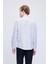 Siyah Comfort Fit Çizgili Pamuklu Düğmeli Yaka Uzun Kollu Casual Gömlek 5