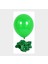 50 Adet Yeşil lateks Helyum Uyumlu Balon+Yeşil Balon Doğum Günü Parti Süsleme Helyum Uyumlu 1