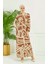 Geometrik Desen Elbise 4106-05 Vizon 3