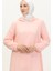 Kapüşonlu Araboy Tunik 1692-04 Pudra 3