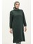 Kapüşonlu Spor Tunik 3007-35 Nefti Yeşil 1