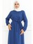 Kuşaklı Spor Elbise 3028-07 Indigo 3