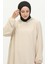 Kapüşonlu Araboy Tunik 1692-01 Krem 2