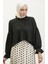Kolu ve Yakası Fırfırlı Bluz 2038-01 Siyah 4