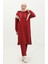 Renk Garnili Eşofman Takm 3026-05 Bordo 1
