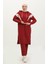 Renk Garnili Eşofman Takm 3026-05 Bordo 2