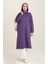 Kapüşonlu Spor Tunik 3007-15 Mor 2