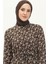 Çiçek Desenli Elbise 4066-10 Siyah Sarı 3