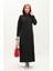 Kapüşonlu Elbise 3012-01 Siyah 2