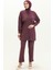 Cep Detaylı Tunik Pantolon Ikili Takım 5556-01 Mürdüm 1