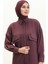 Cep Detaylı Tunik Pantolon Ikili Takım 5556-01 Mürdüm 3