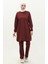 Yırtmaçlı Eşofman Takım 03060-03 Bordo 1