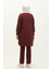 Yırtmaçlı Eşofman Takım 03060-03 Bordo 5