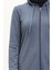 Kapüşonlu Cepli Spor Ferace 3011-05 Indigo 4