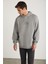 Ralph Erkek Kapüşonlu Içi Polarlı Oversize Kalıp Grimelanj Sweatshirt 4