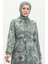 Gül Desenli Kuşaklı Şifon Elbise 81832-03 Mint Yeşili 4