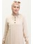 Düğme Detaylı Tunik Pantolon Ikili Takım 11302-05 Krem 3